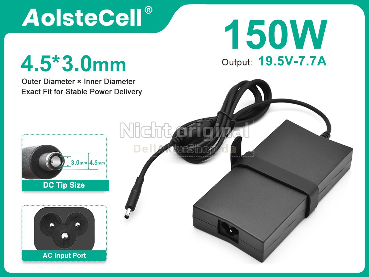 Dell XPS 15 7590 9530 9550 9560 9570 Ersatzadapter