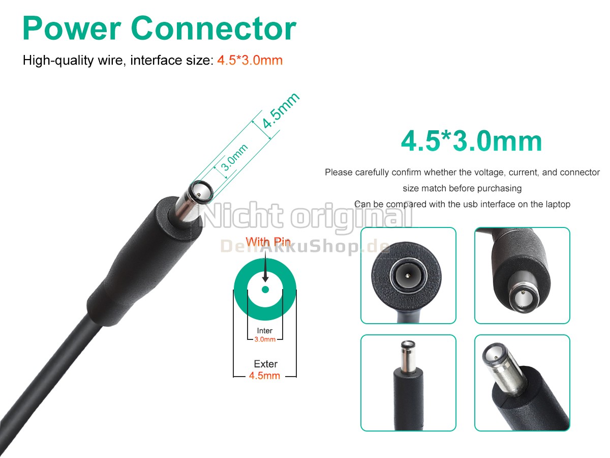 Dell XPS 15 7590 9530 9550 9560 9570 Ersatzadapter